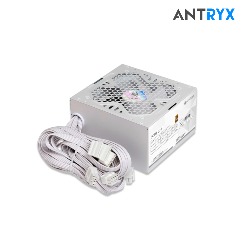 Antryx XBR-650 White Fuente de Poder ATX 80Plus Bronze 