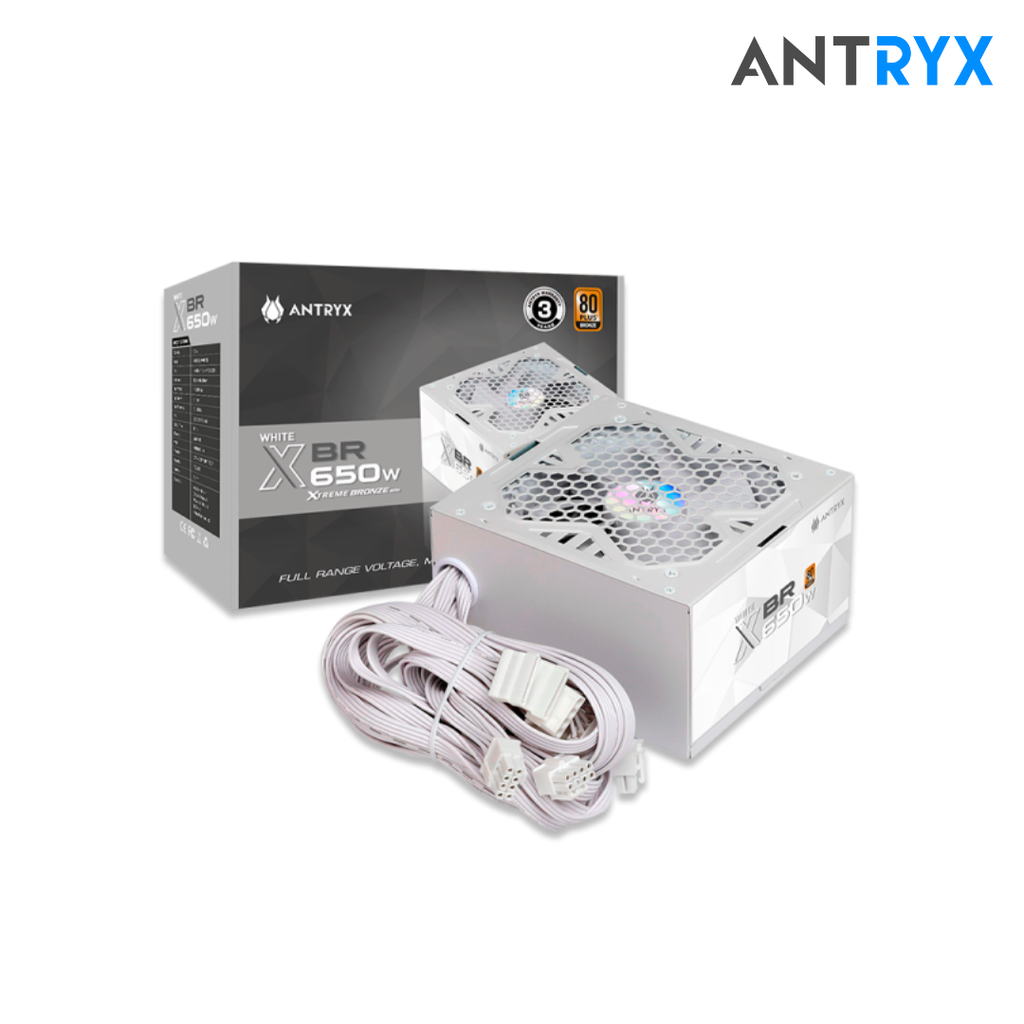 Antryx XBR-650 White Fuente de Poder ATX 80Plus Bronze 