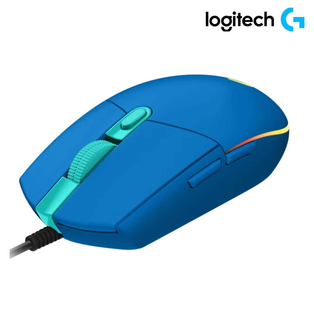 Logitech G203 Mouse Lightsync Optical 8000 DPI RGB BLUE