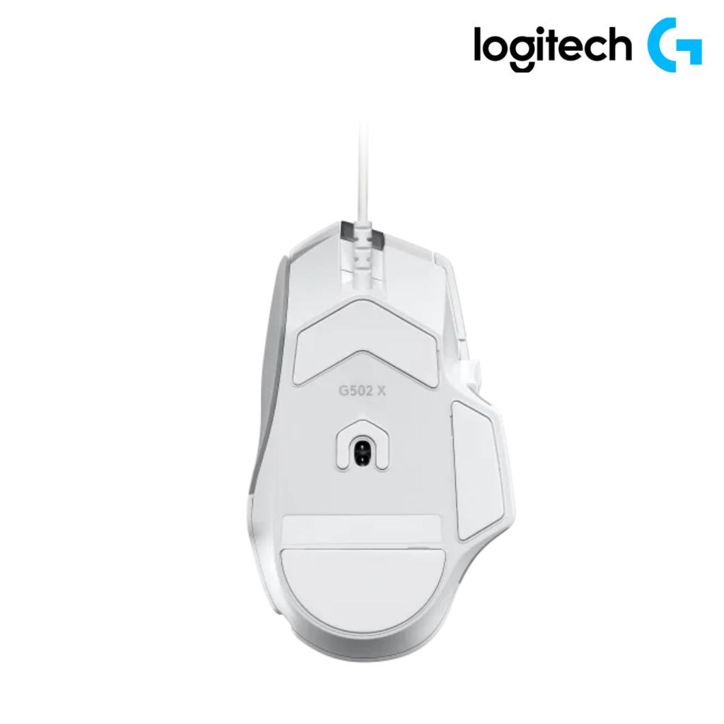 Logitech G502 X Mouse Lightforce HERO 25000 DPI RGB Blanco
