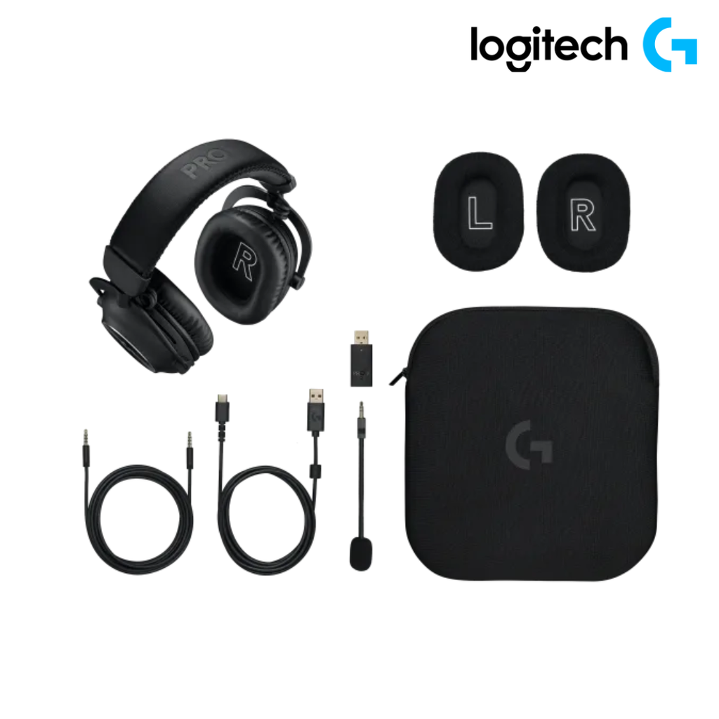 Logitech G PRO X 2 Lightspeed Negro Audifono c/Microfono Wireless / BT / 3.5 mm