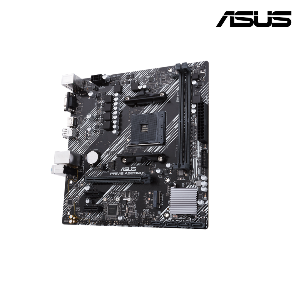 ASUS PRIME A520M-K Motherboard Chipset AMD A520 Socket AMD AM4 Micro ATX