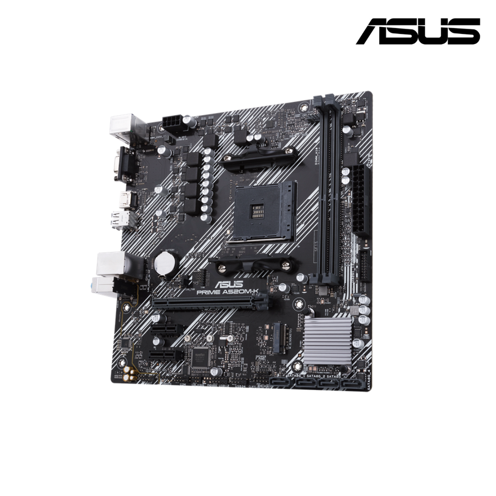 ASUS PRIME A520M-K Motherboard Chipset AMD A520 Socket AMD AM4 Micro ATX
