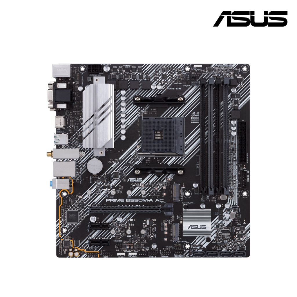 ASUS PRIME B550M-A AC Motherboard Chipset AMD B550 Socket AMD AM4 mATX