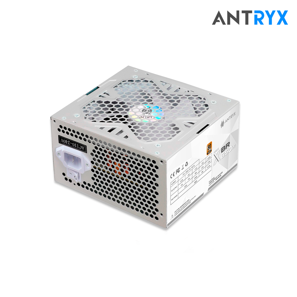 Antryx XBR-650 Fuente De Poder 650w Atx 80 Plus Bronze No Modular Blanco