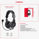 Cybertel Cyclone CYB H370S-U Audifono Negro