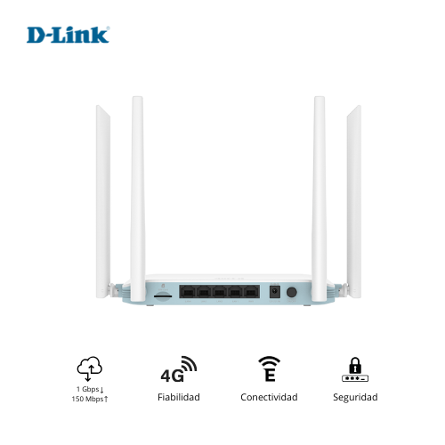 D-Link N300 G403 Router 4G Smart 4 x LAN y 1 x WLAN 10/100 Mbps