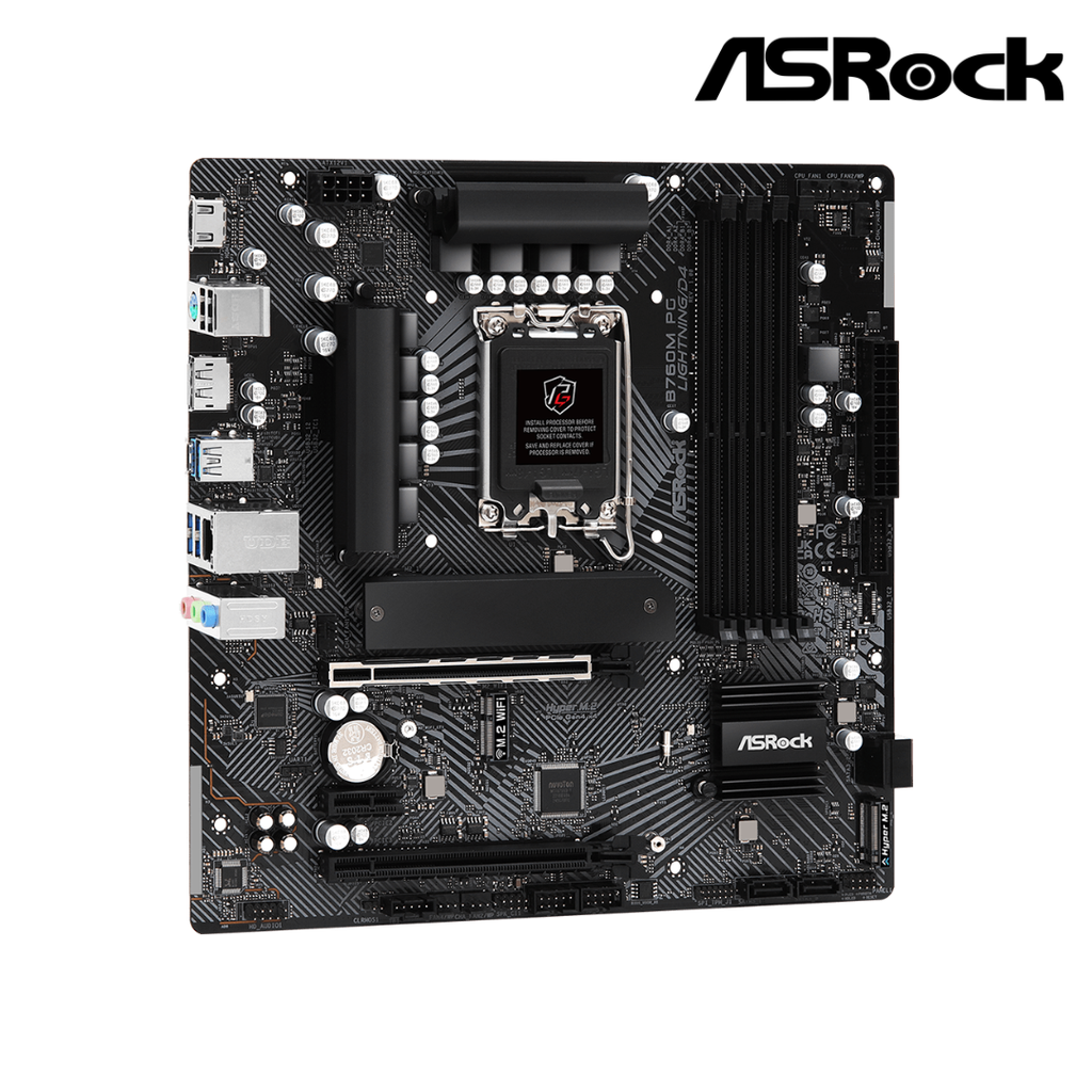 AsRock B760M PG Motherboard Lightning D4 Chipset Intel B760 LGA1700 mATX
