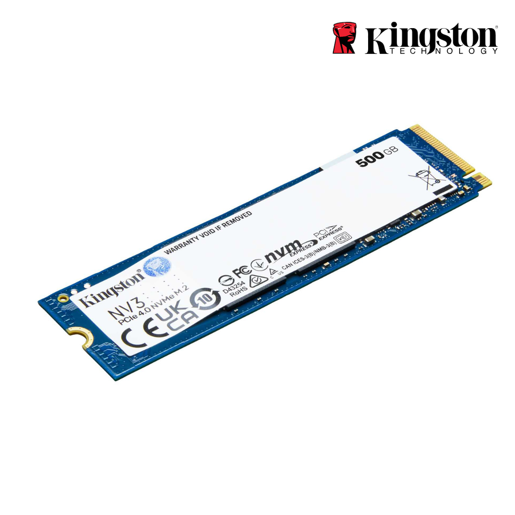 Almacenamiento SSD M.2 NVMe Kingston 500GB NV3 PCIe 4.0