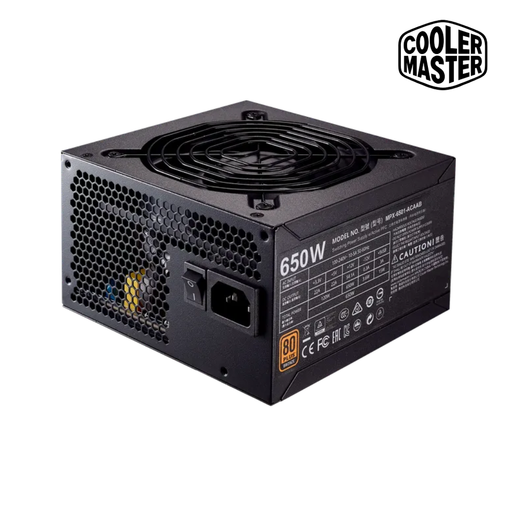 Fuente de Alimentacion Cooler Master 650W 80 Plus Bronze