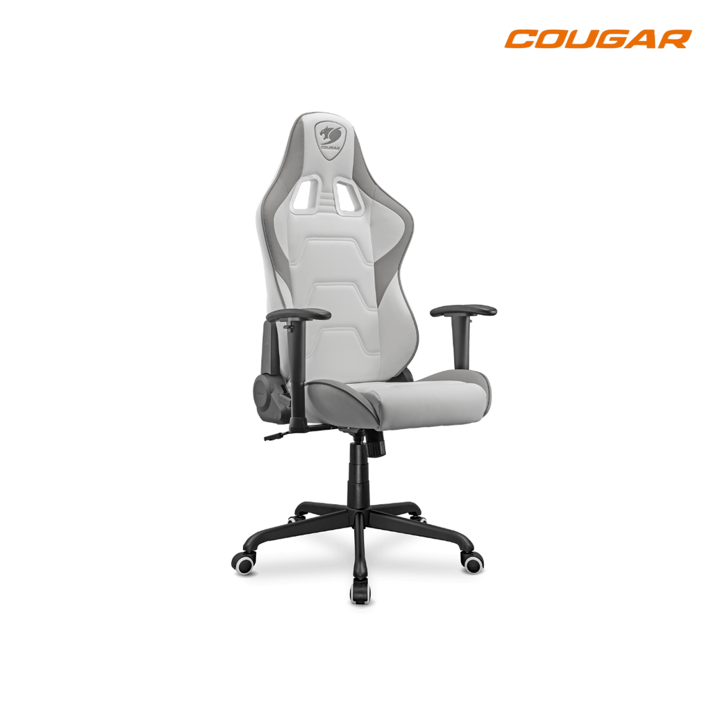 Cougar Armor Elite CGR-ELI-WHB Silla Gamer Cuero PVC Acero Blanco