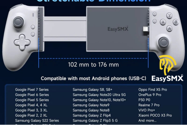 Controlador de Juevos Moviles EasySMX M15 con Joysticks en Efecto HALL