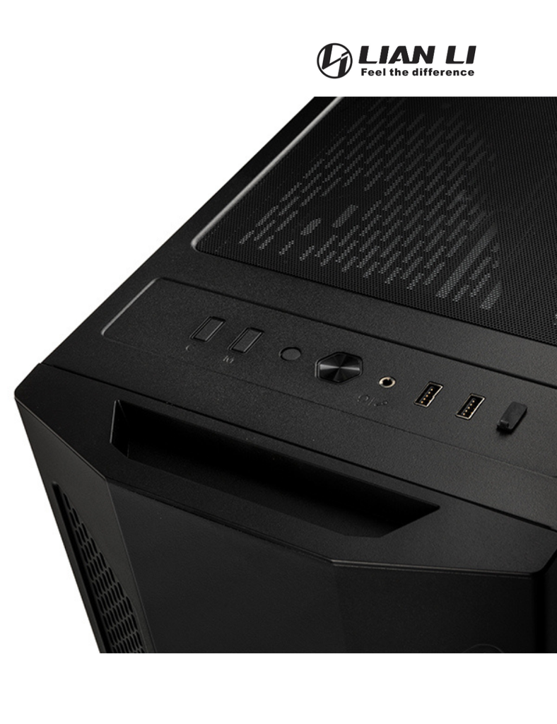 Case Mid Tower LANCOOL II ARGB Negro Vidrio Templado 
