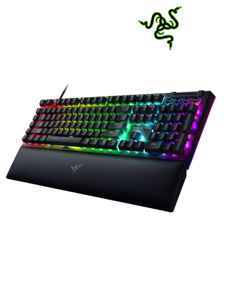 Teclado Razer BLACKWIDOW V4 Mecanico Switch Verde Hyperpolling