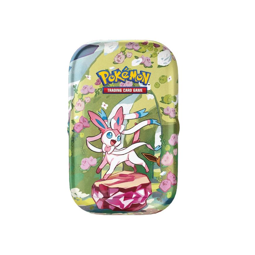 Cartas Pokémon TCG Evoluciones Prismáticas – Mini Lata (Español)