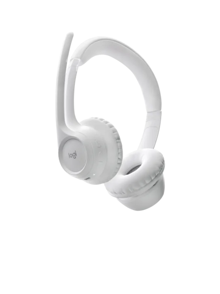 Audífono c/microf. Logitech zona 300 bluetooth/20hrs White