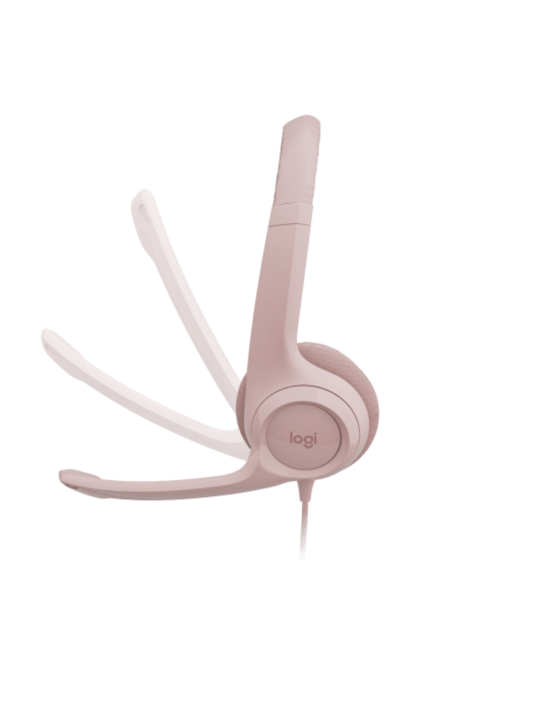 Audífono c/microf. Logitech h390 USB noise cancelling Rose