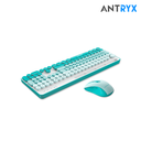 Antryx Kit + Teclado Wireless + Mouse WS-970 Green Holder Slot