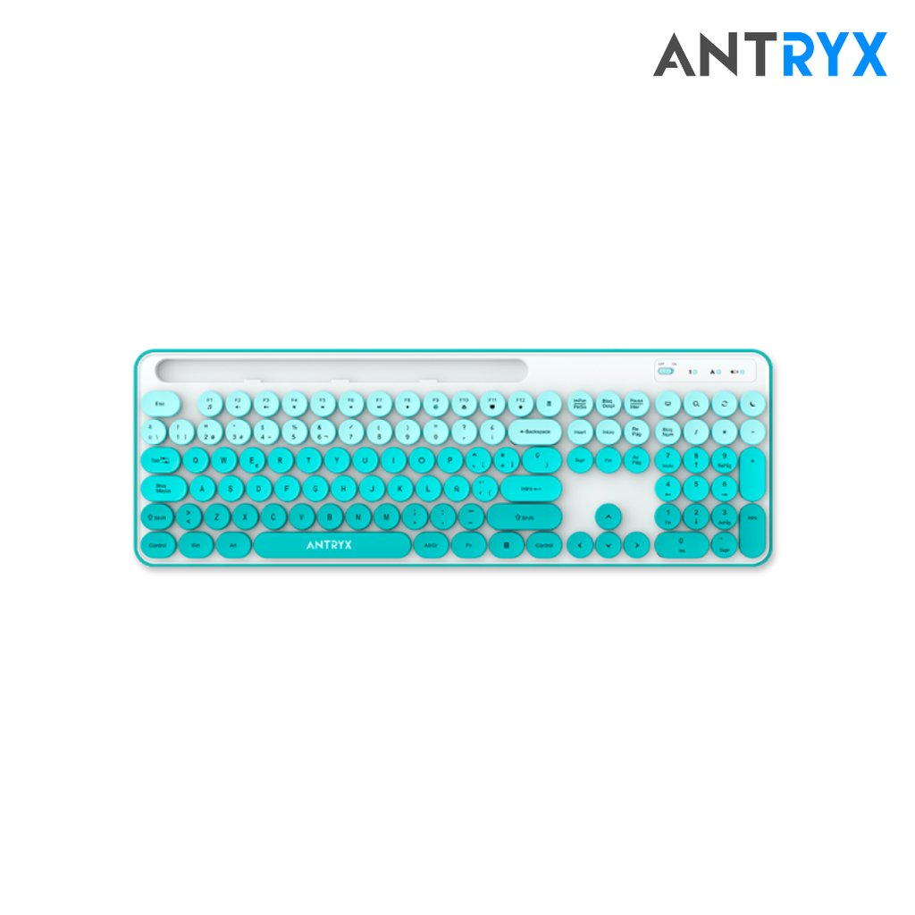 Antryx Kit + Teclado Wireless + Mouse WS-970 Green Holder Slot