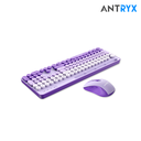 Antryx Kit + Teclado Wireless + Mouse WS-970 Purple Holder Slot