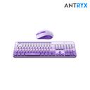 Antryx Kit + Teclado Wireless + Mouse WS-970 Purple Holder Slot
