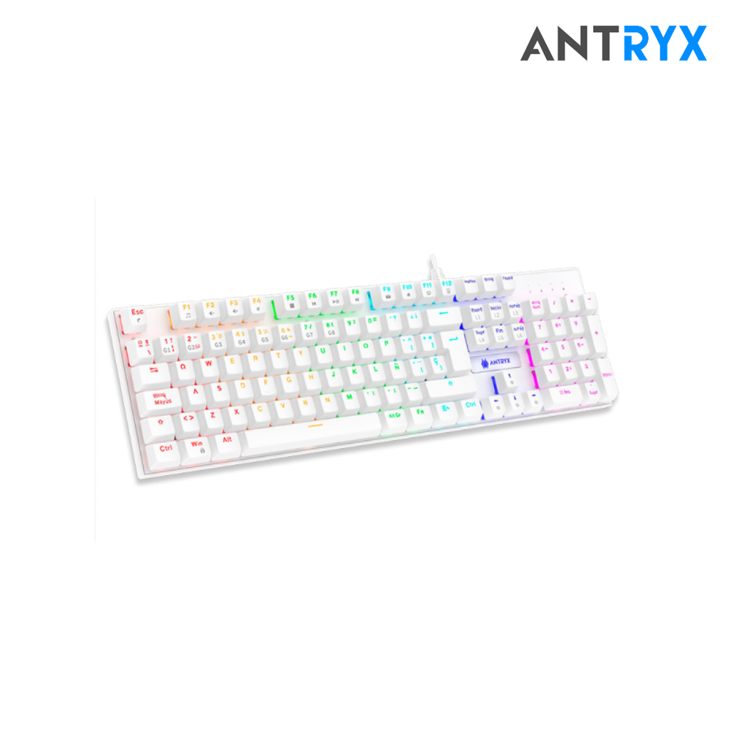 Antryx Kit gaming Audifono + Teclado Blue Switch + Mouse GC-3100 x3 White