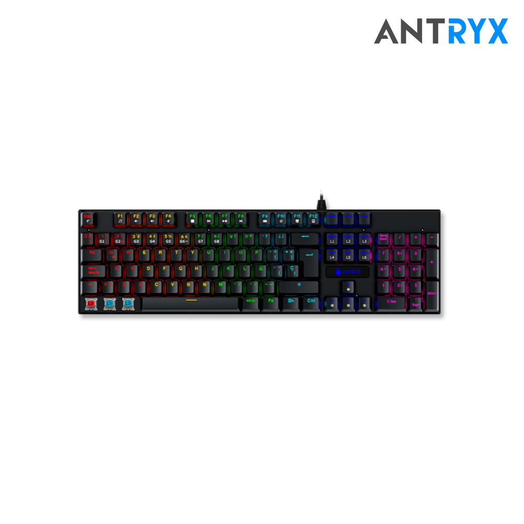 Antryx Kit gaming Teclado Mecanico Blue Switch + Mouse GC-3100 Black