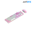 Antryx Kit gaming Teclado Mecanico Blue Switch + Mouse GC-5400 Pink