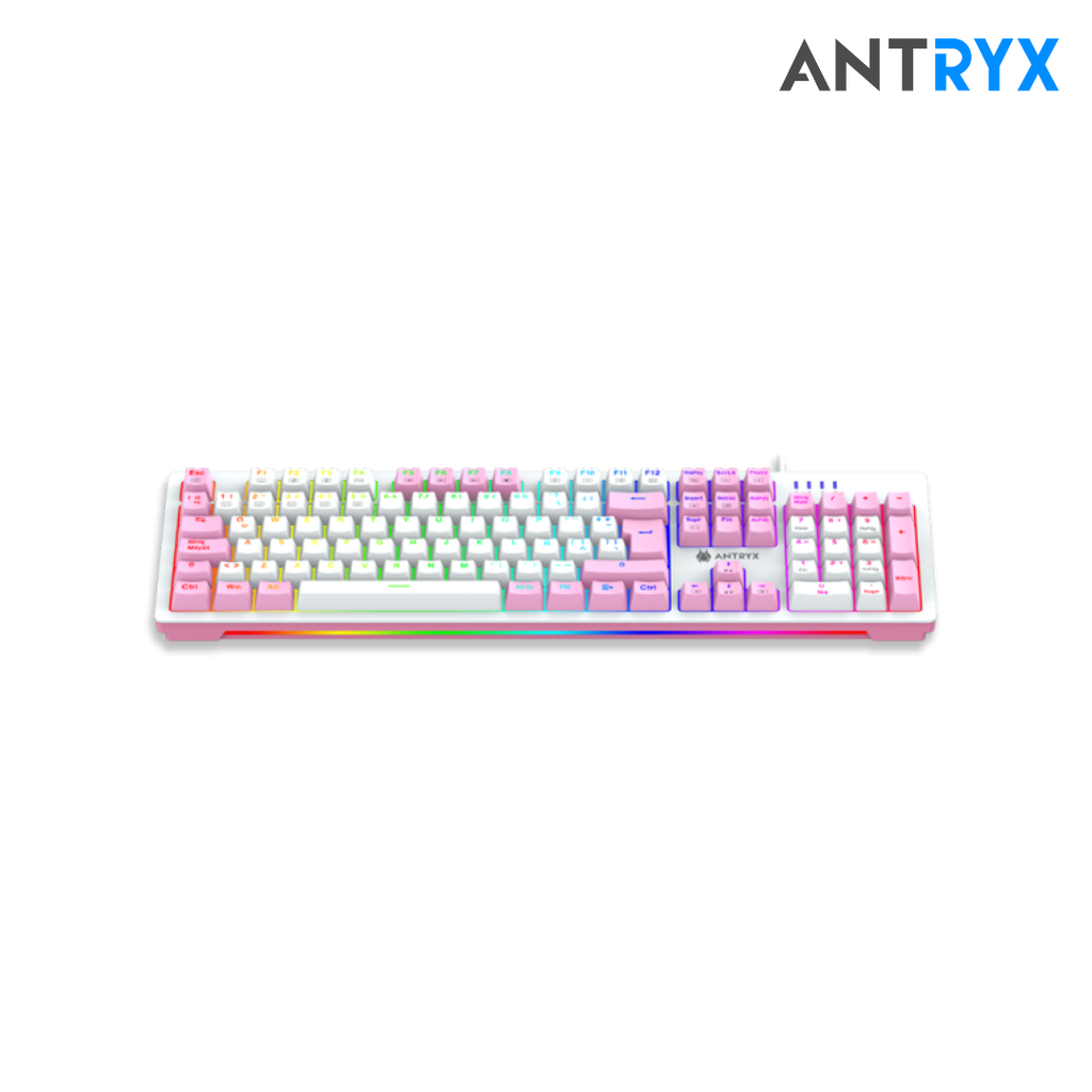 Antryx Kit gaming Teclado Mecanico Blue Switch + Mouse GC-5400 Pink