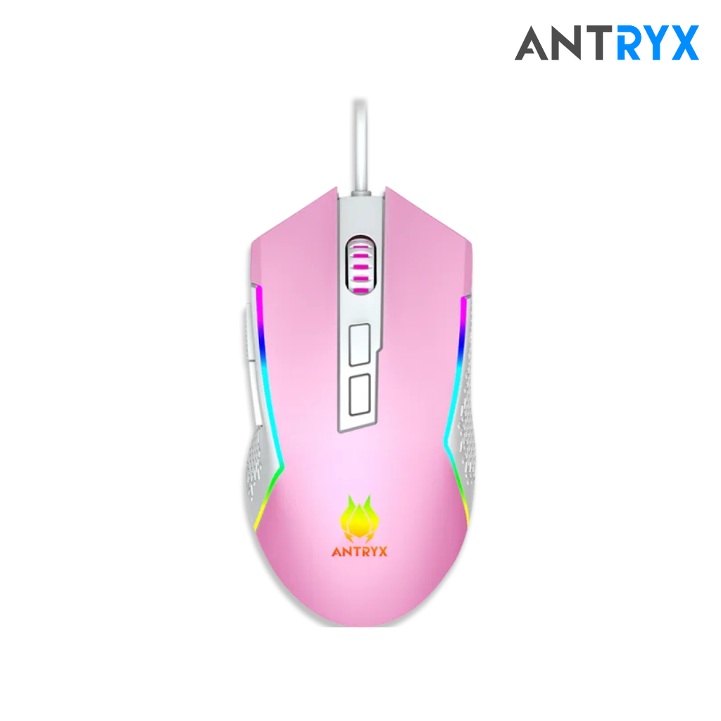 Antryx Kit gaming Teclado Mecanico Blue Switch + Mouse GC-5400 Pink