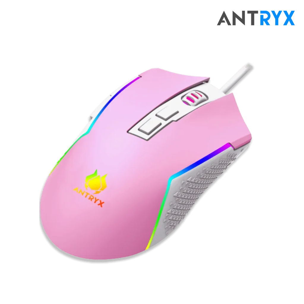 Antryx Kit gaming Teclado Mecanico Blue Switch + Mouse GC-5400 Pink