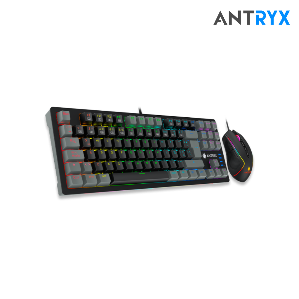 Antryx Kit gaming Teclado Mecanico Red Switch + Mouse GC-5500