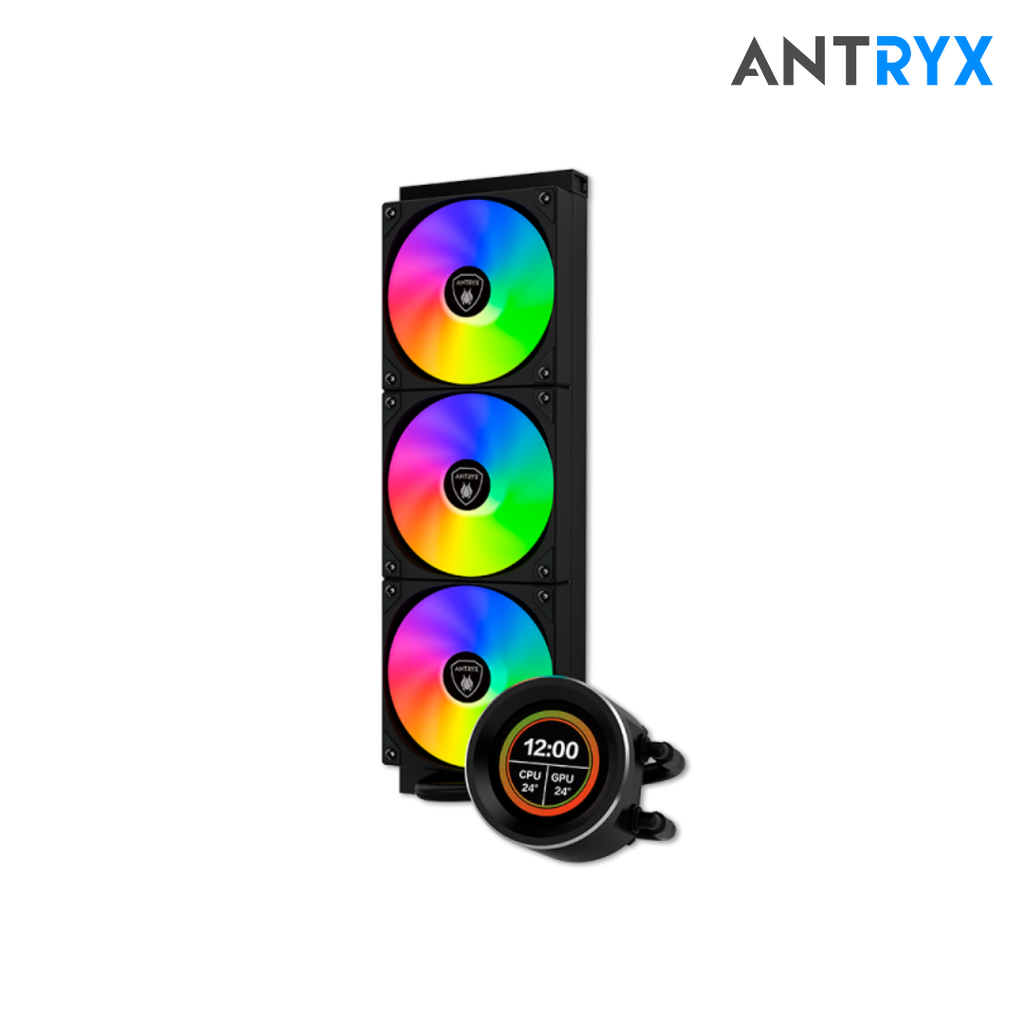 Antryx Triton Vision 360P Black Enfriamiento Liquido ARGB