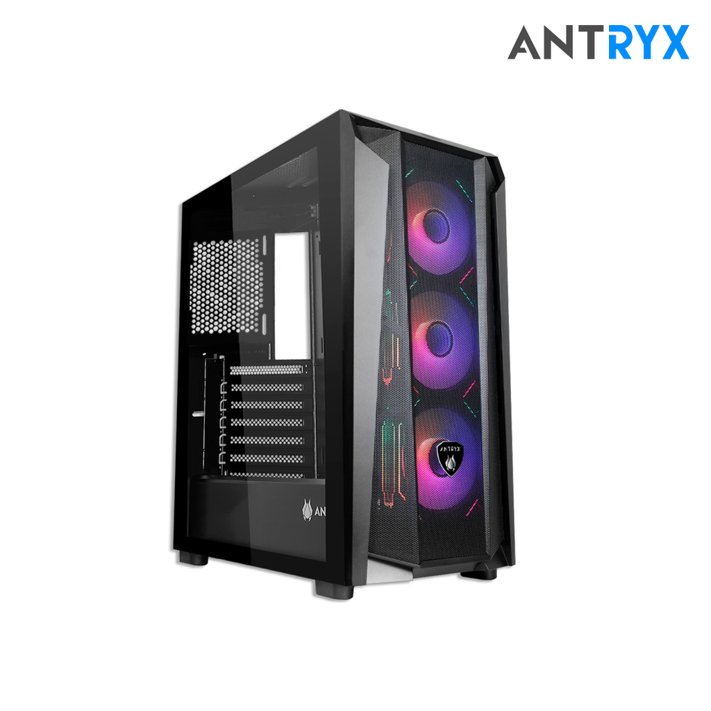 Case Antryx RX-570 Mid Tower Negro 3 ventiladores              