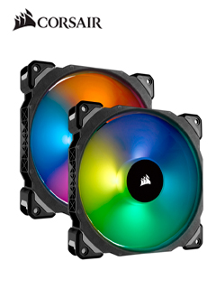 [210483] Paquete de Ventiladores Corsair Dual ML140 Pro RGB LED Fan 14 cm 1200 rpm x2