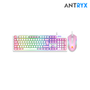 Combo Antryx Kit gaming Teclado Mecanico Blue Switch + Mouse GC-5400 Pink