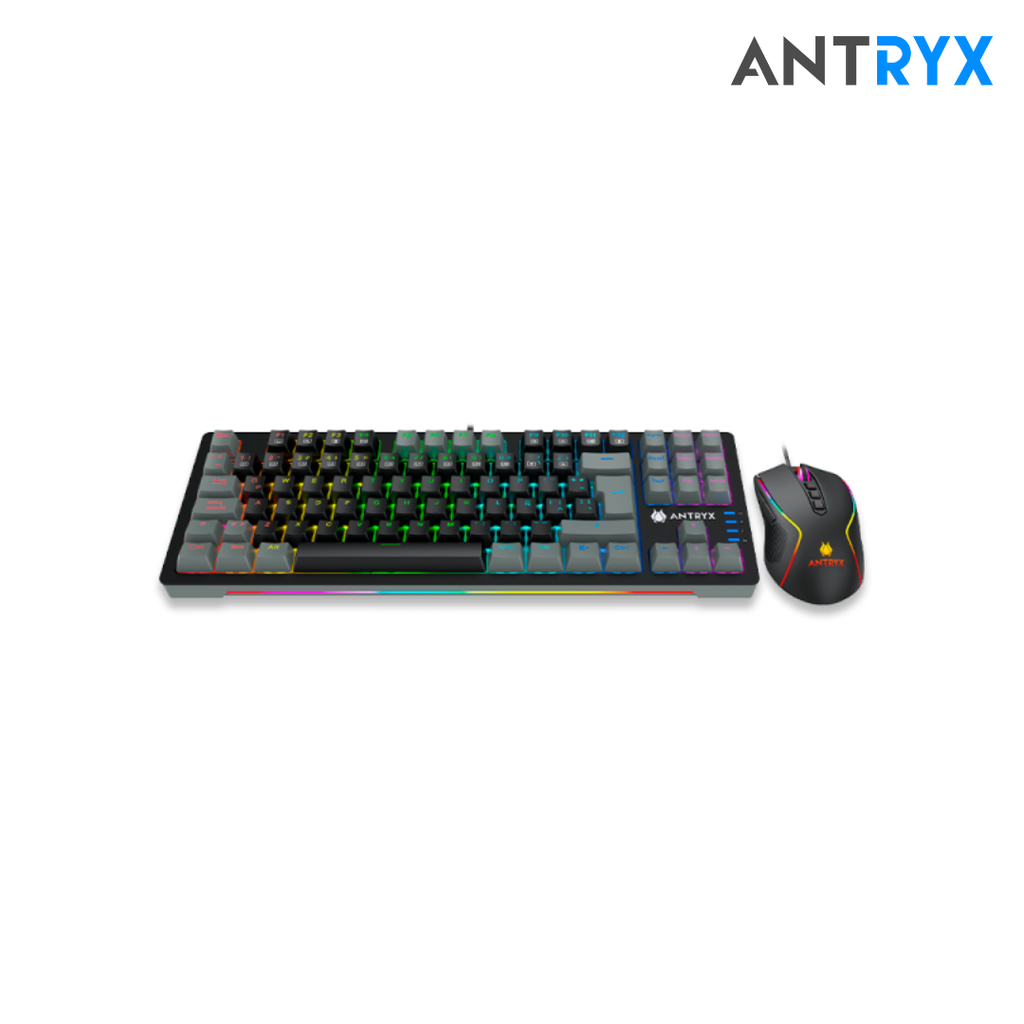 Combo Antryx Kit gaming Teclado Mecanico Blue Switch + Mouse GC-5500