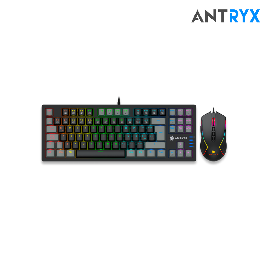[210598] Combo Antryx Kit gaming Teclado Mecanico Red Switch + Mouse GC-5500