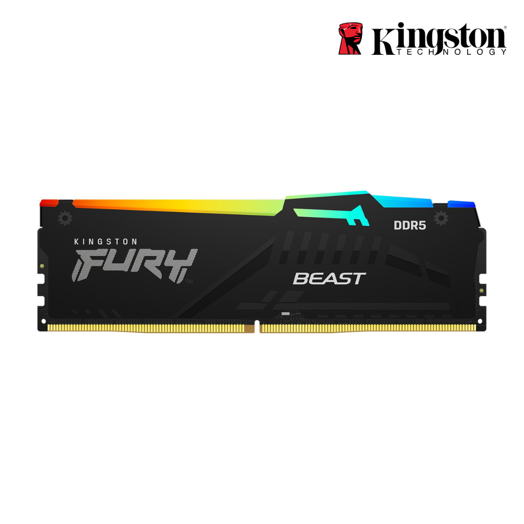 [210743] Memoria RAM Kingston Fury Beast RGB Black DDR5 16GB 6000MHz CL36
