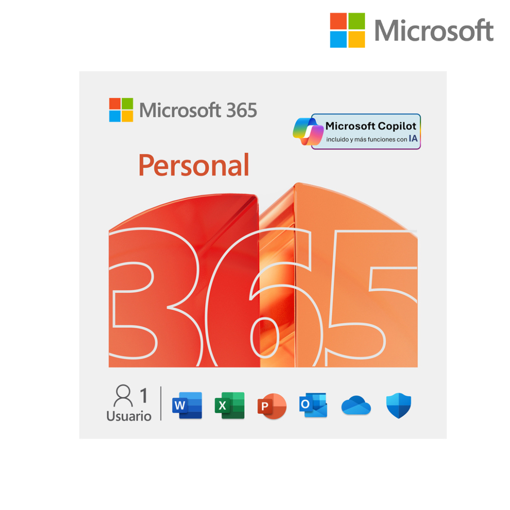 Licencia Microsoft Office 365 Personal Online 1 Usuario 5 Dispositivos - 1 año