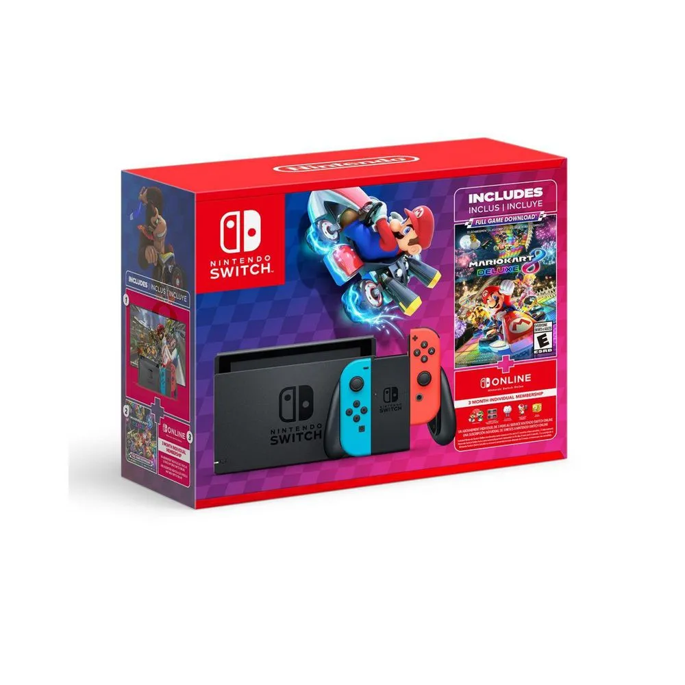 Consola de Videojuegos Nintendo Switch 1: 32 GB + Mario Kart 8 Deluxe