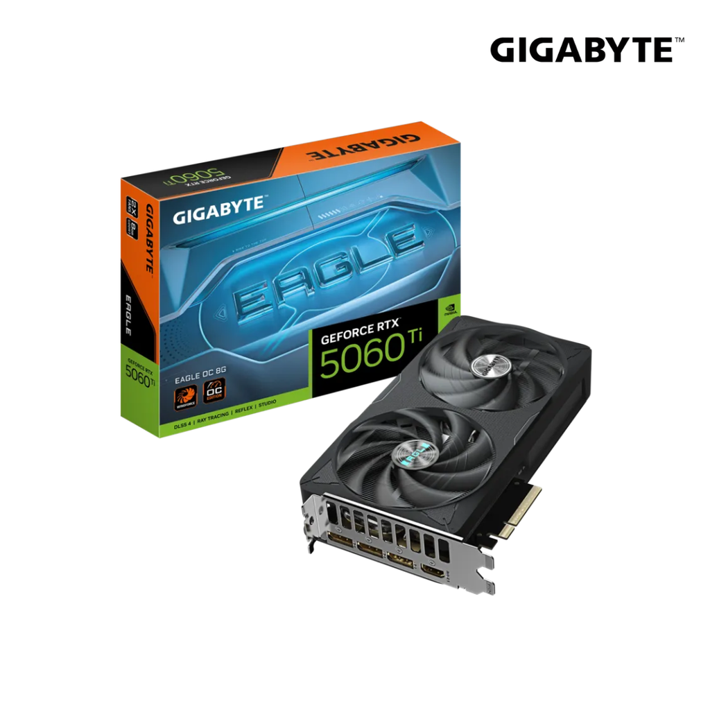 Tarjeta de Video Gigabyte Geforce RTX 5060 Ti EAGLE OC 8GB GDDR7 PCIe Gen 5.0