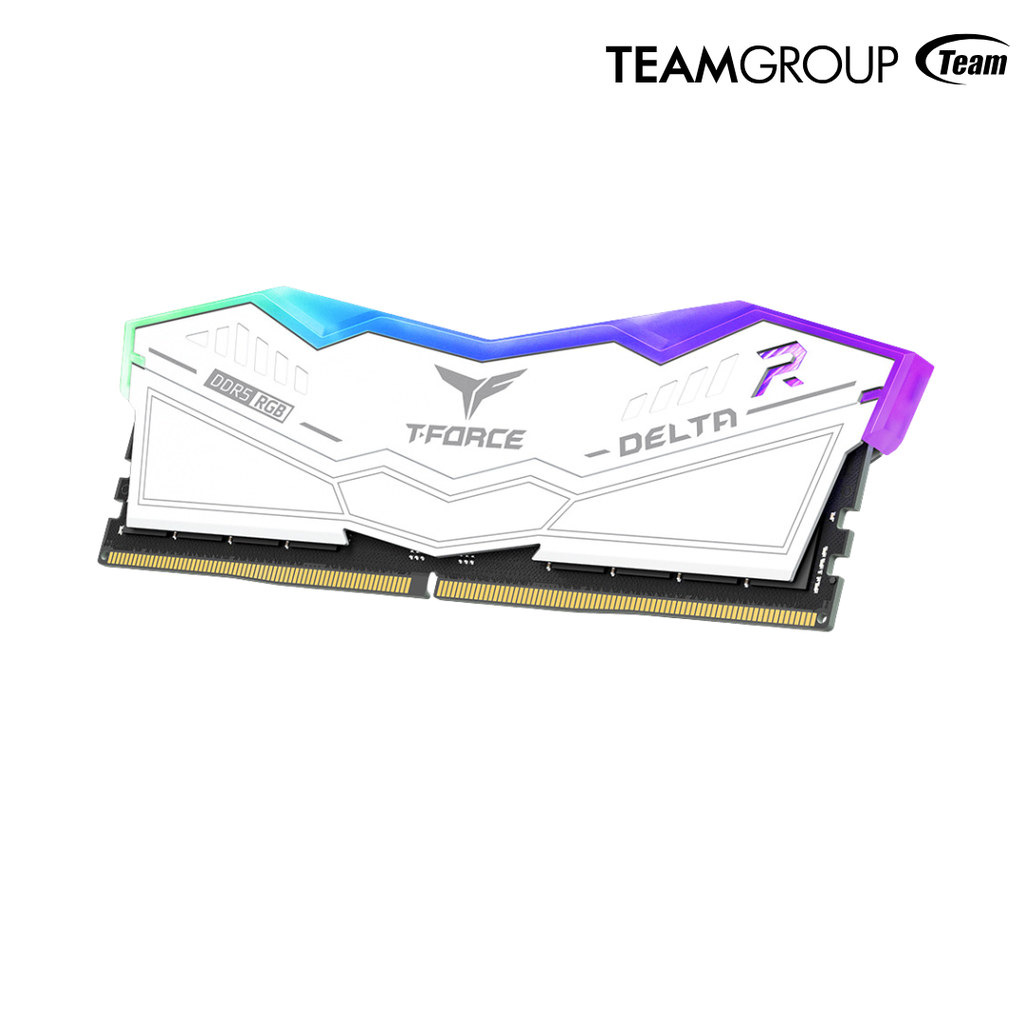 Teamgroup T-FORCE DELTA RGB DDR5 6000 MHz, 16 (1x16GB) Blanco
