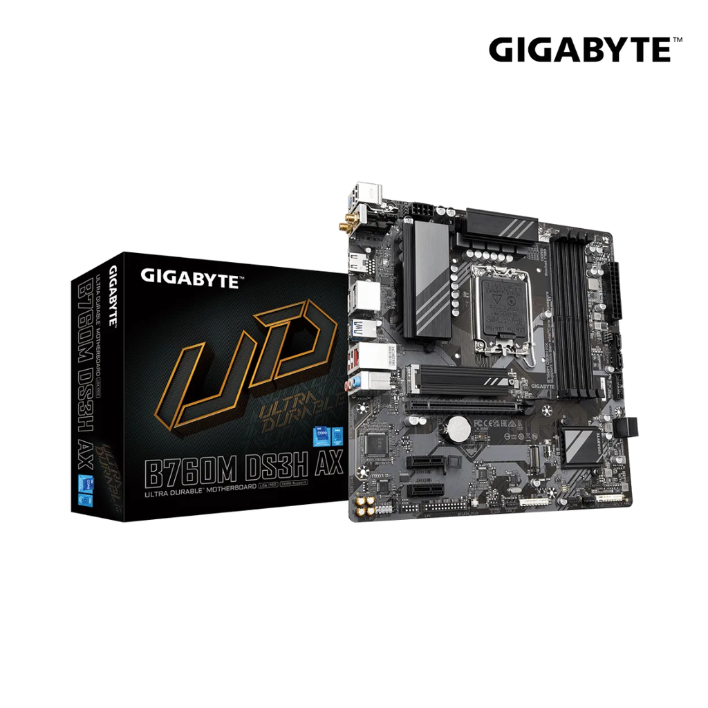 Placa Base Gigabyte B760 DS3H AX DDR5 Chipset Intel B760, LGA1700, ATX