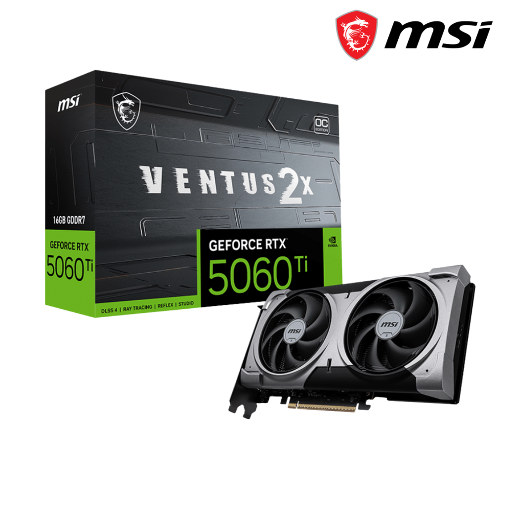 [211137] Tarjeta de Video MSI GeForce RTX 5060 Ti 16G VENTUS 2X OC PLUS 16GB GDDR7