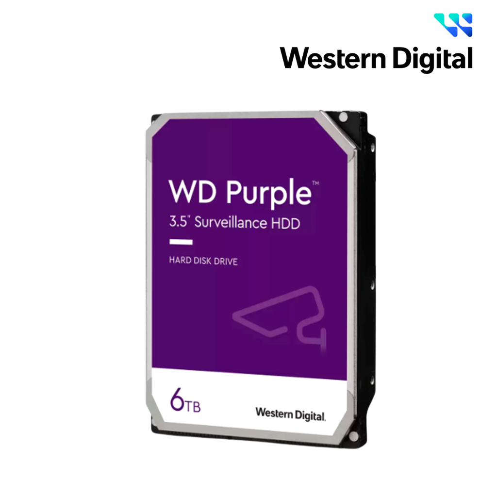 Disco Duro Western Digital WD Purple 6TB SATA 6Gb/s 256MB 5400RPM 3.5