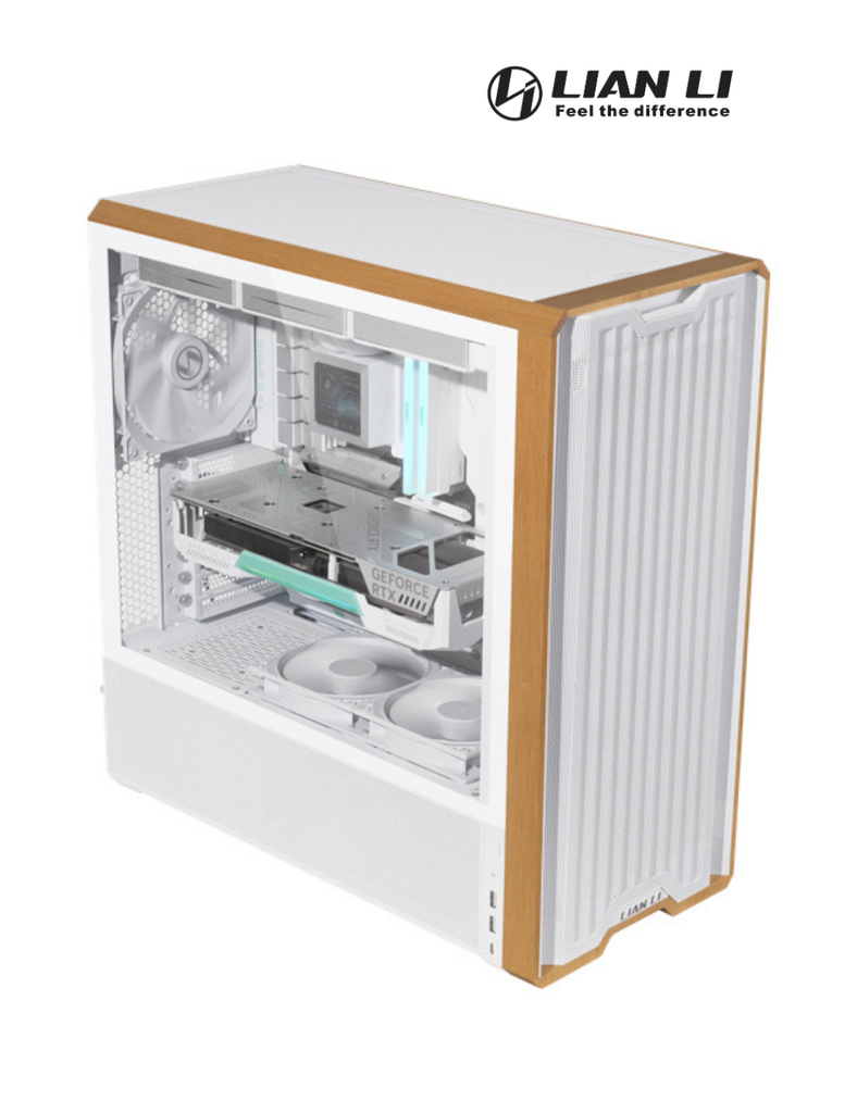 Case Mid Tower Lian Li LANCOOL 217 Blanco Vidrio Templado 