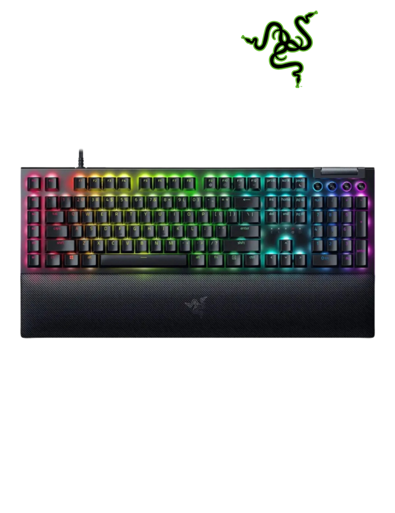 Teclado Razer BLACKWIDOW V4 Mecanico Switch Verde Hyperpolling