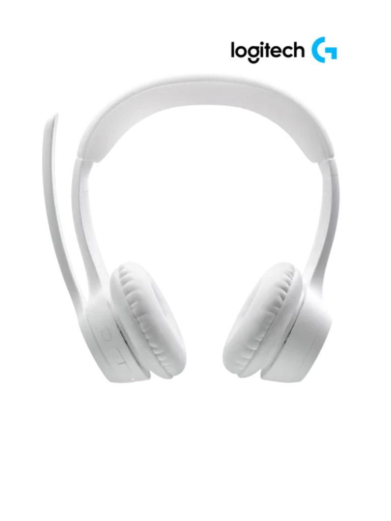 Audífono c/microf. Logitech zona 300 bluetooth/20hrs White