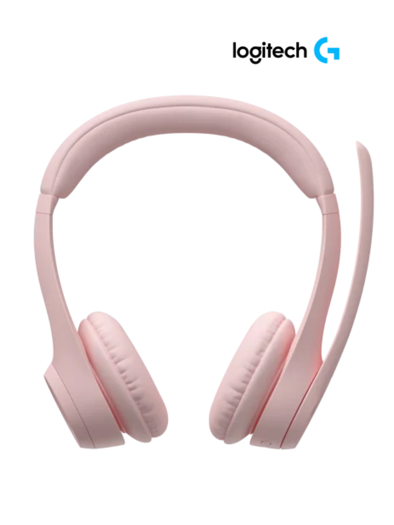 Audífono c/microf. Logitech zona 300 bluetooth/20hrs Rose